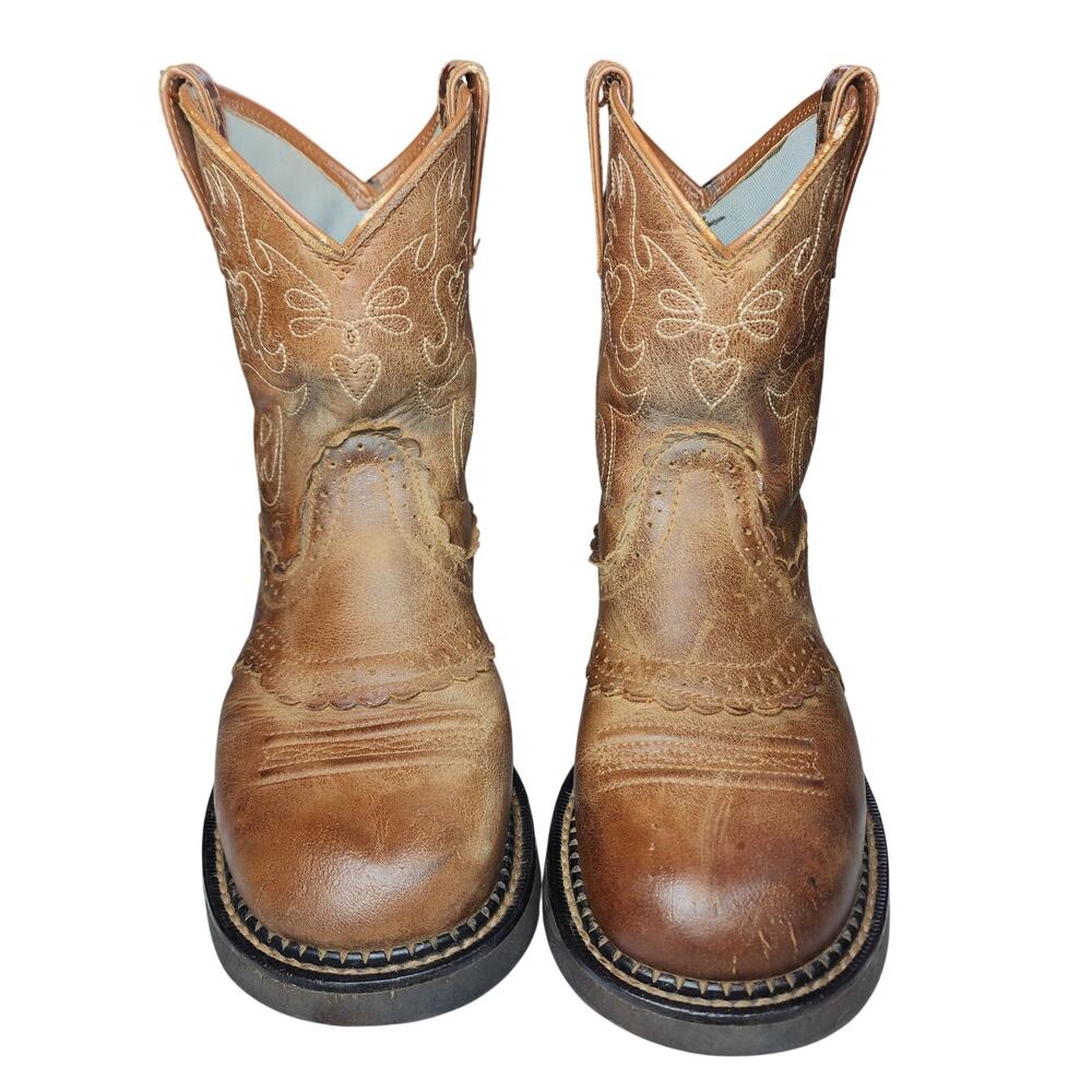 Ariat Fatbaby Saddle Western Boots Size 7.5B